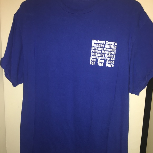 Shirts Blue Fun Run Race Tee From The Office Poshmark